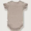 Kortærmet bodystocking i rib