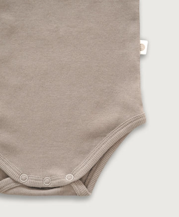 Kortærmet bodystocking i rib