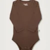 langaermetbody01_coffee Langærmet bodystocking i rib