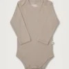 Langærmet body i rib