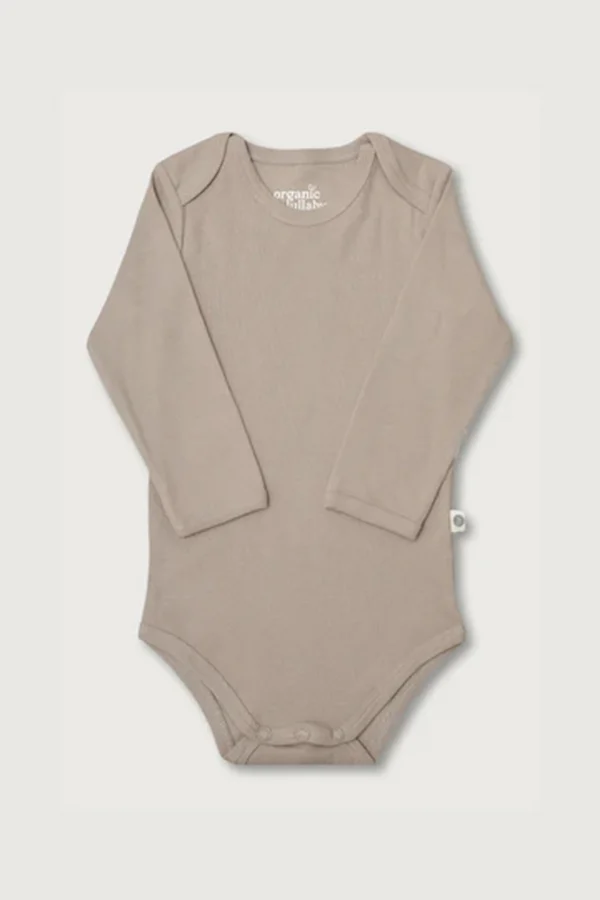 Langærmet body i rib