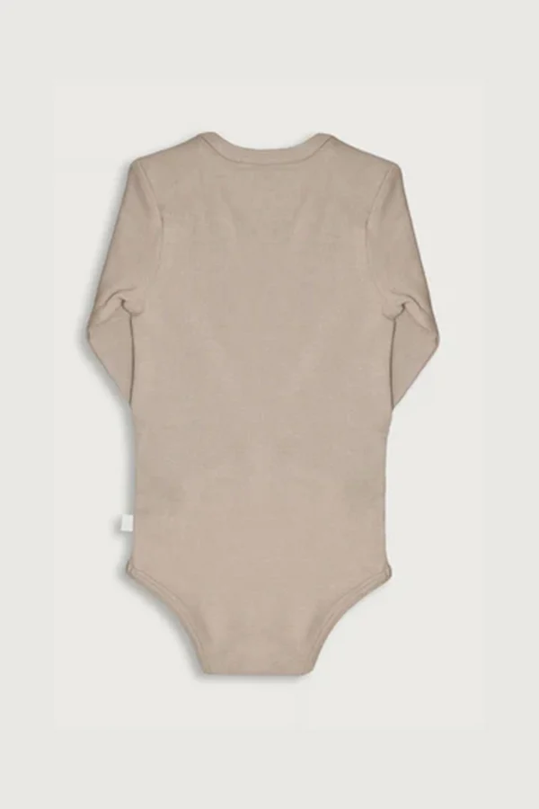Langærmet body i rib