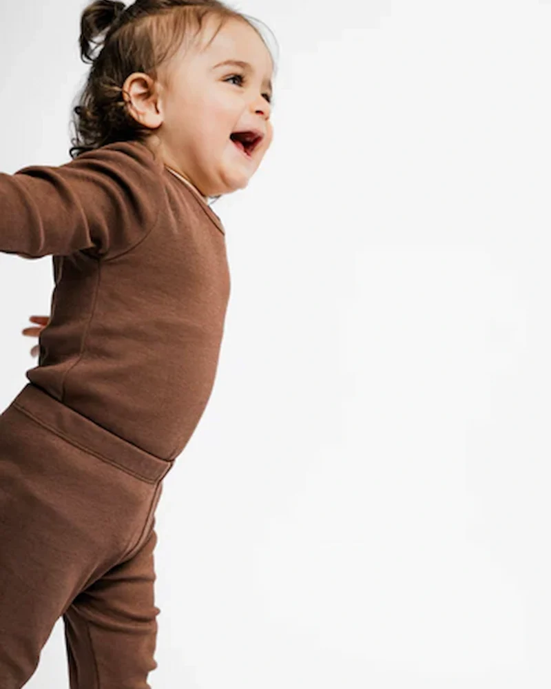 Leggins i rib på baby
