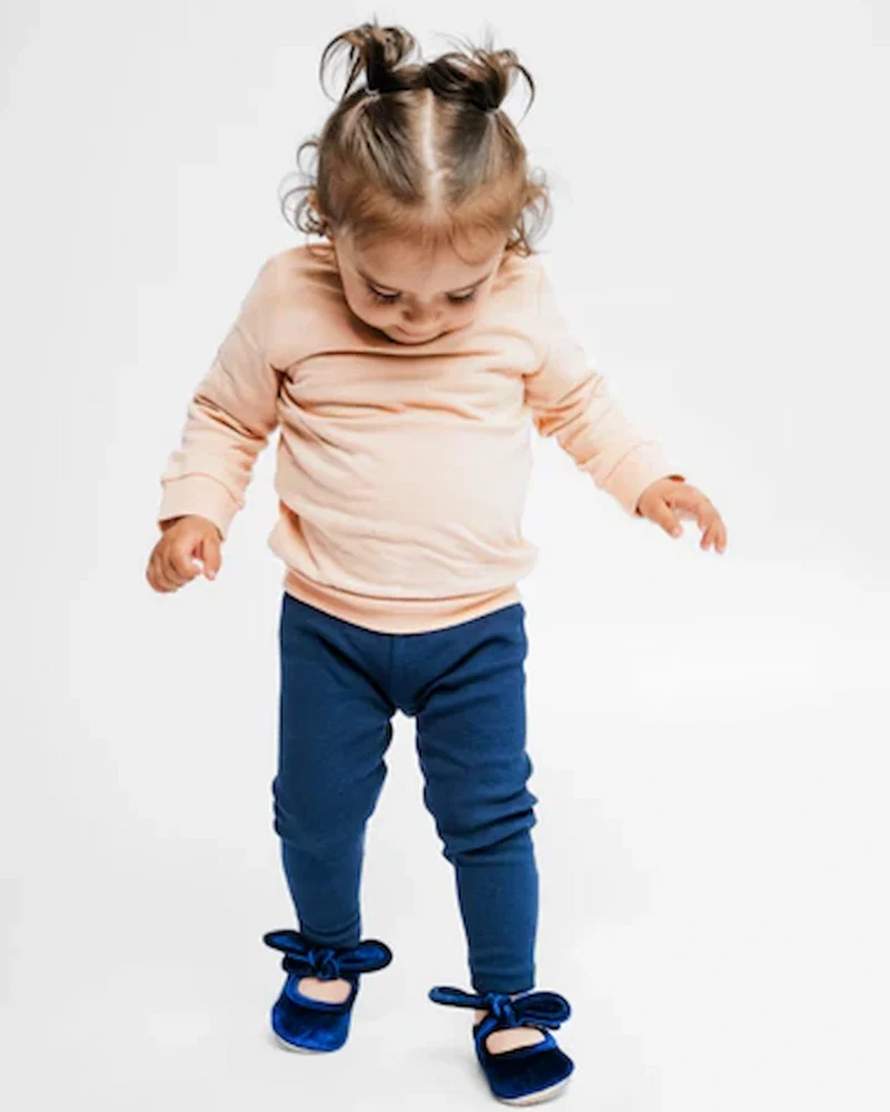 Leggings i rib på baby