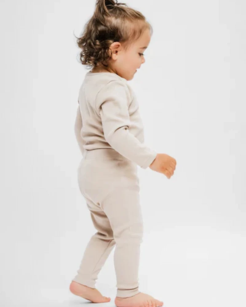 Leggins i rib på baby