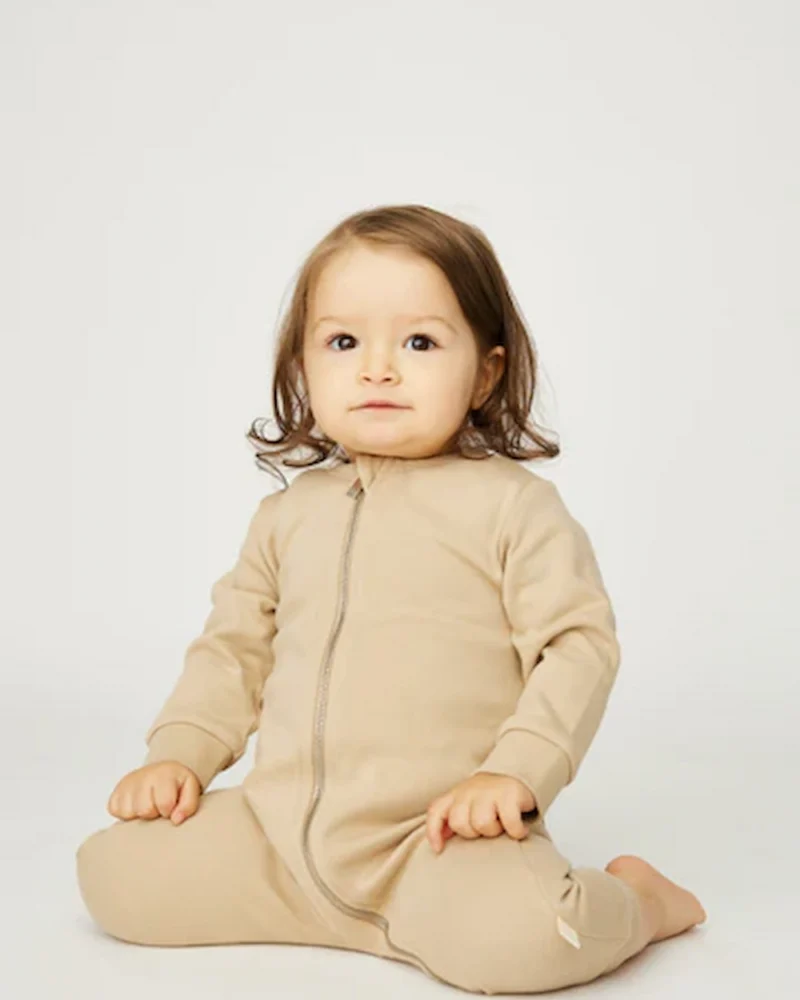 langærmet heldragt på baby