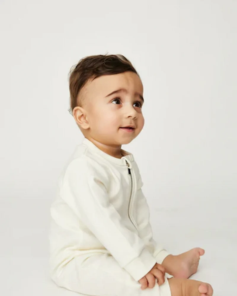 langærmet heldragt på baby